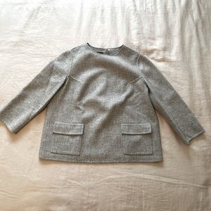 Talbots wool button backed sweater/shirt